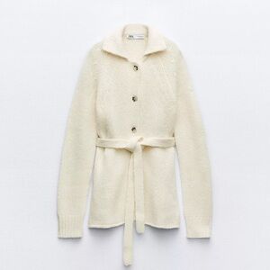 Zara Wool Blend Knit Cardigan